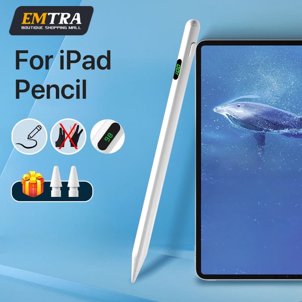 Stilo per Apple Pencil 2025 iPad 11 13 M2 M3 Pro 13 11 M 5/6/7/8/9/10a generazione Air3/4/5/6 Display digitale con potenza magnetica automatica