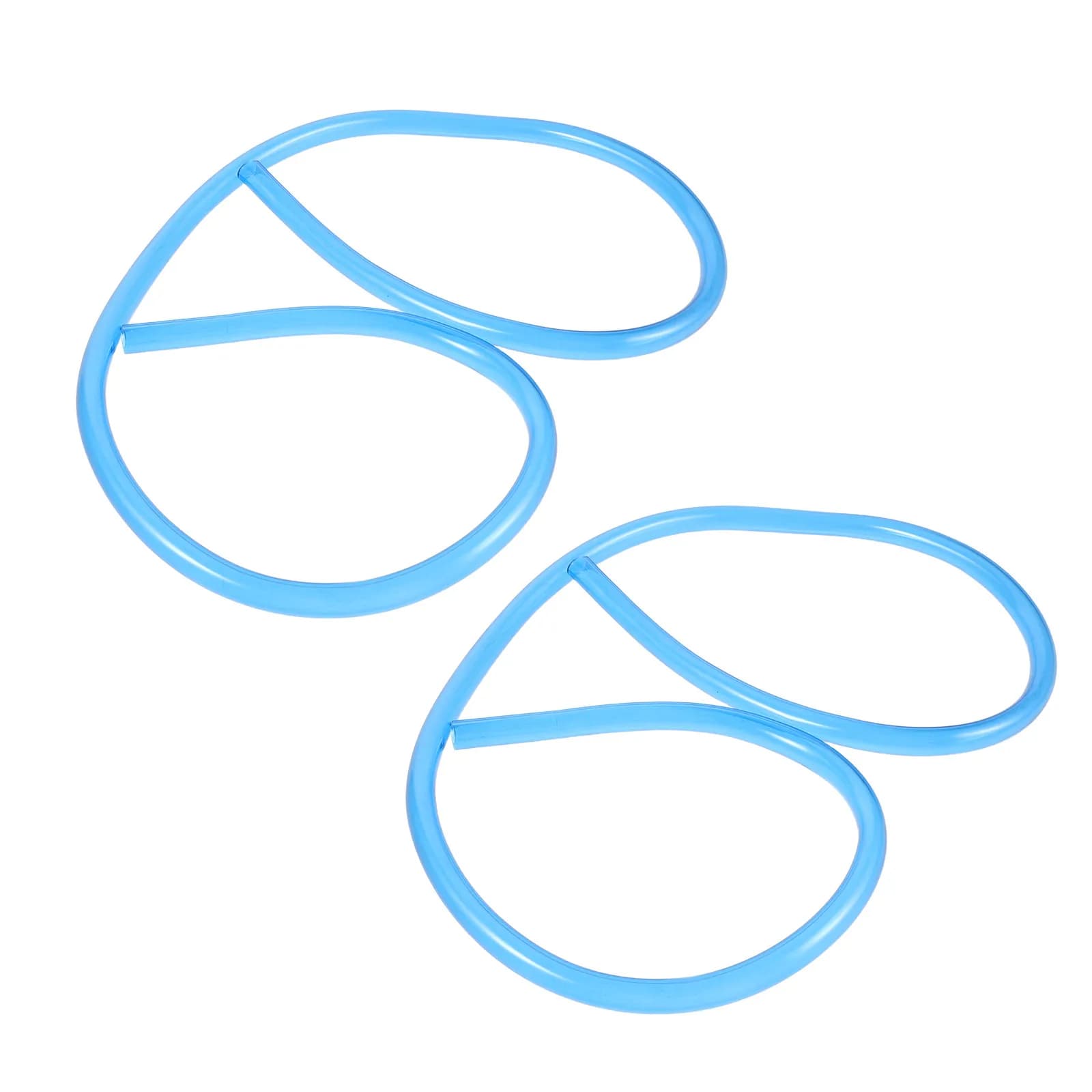 2Pcs Water Bag Tube Replacement Universal Hydration Hose Flexible Blue 100Cm Leakproof Hiking Cycling Camping Water Hose Tubing