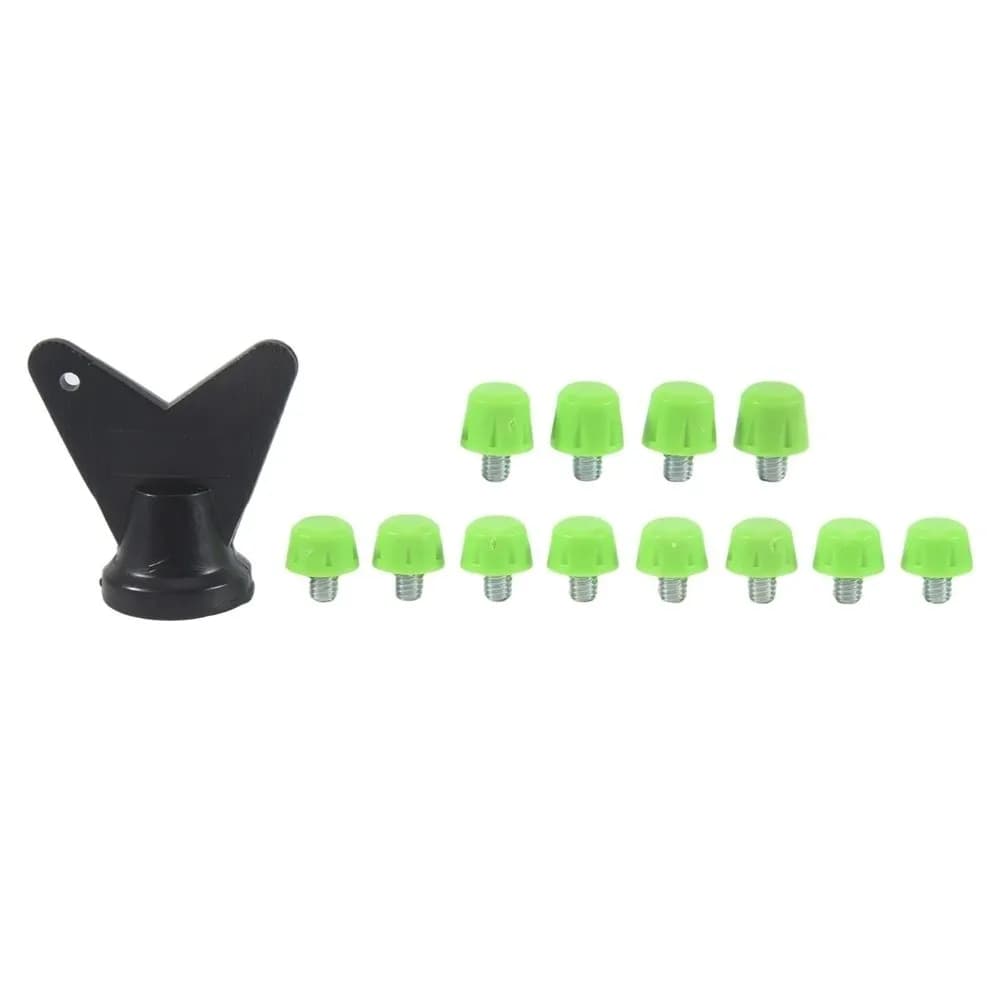 Set da 12 Pezzi di Tacchetti per Scarpe da Calcio con Filettatura M6, 8mm e 10mm, con Chiave, Punte di Ricambio Antiscivolo per Scarpe da Calcio