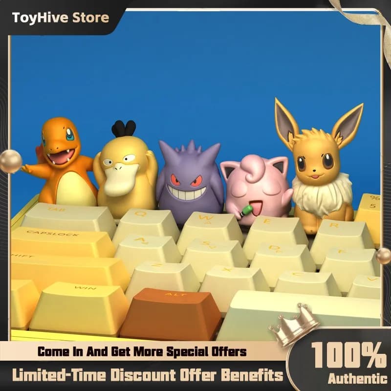 3D Craft Resin Keycap Pokemon Gengar Personalized Creative for Mechanical Keyboard Gaming Gift Accessories