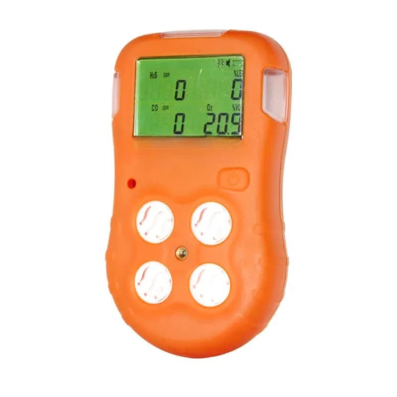 Portable combustible carbon monoxide hydrogen sulfide four-in-one gas detector