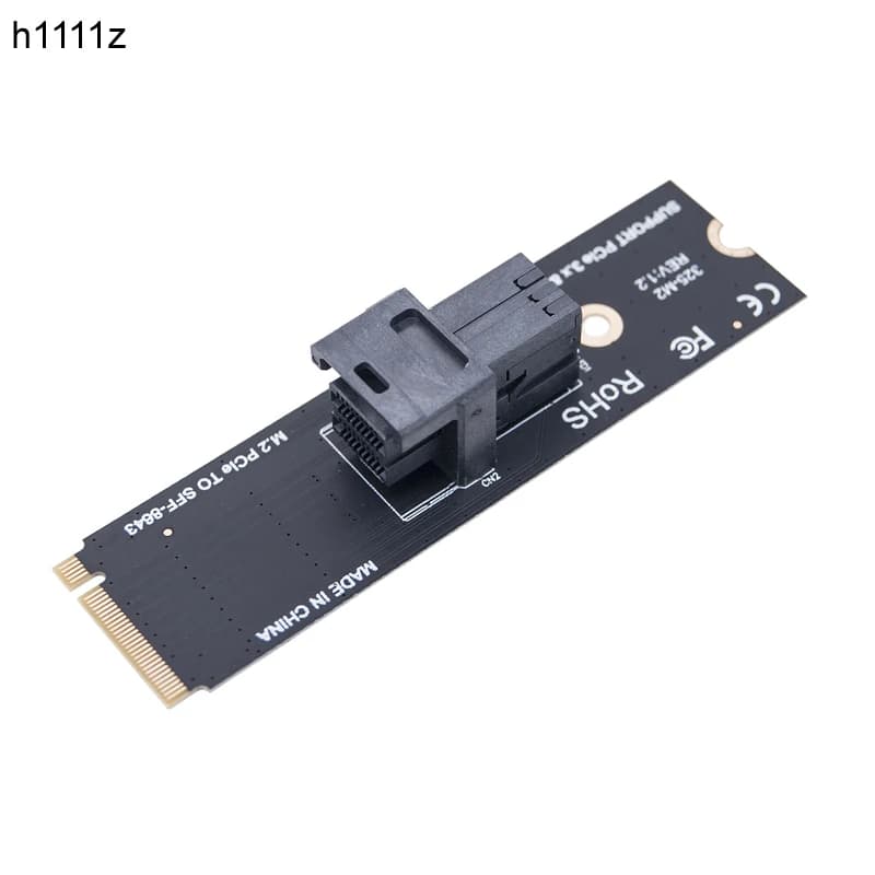 NVME to SFF-8643 Converter M.2 PCIE X4 to U.2 Adapter Expansion Card M Key to Mini SAS SFF-8643 Riser for Intel 750 2.5" U.2 SSD