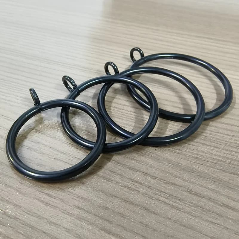 1 pcs 25mm Eyelet Curtain Hangers, Easy Install Simple Hang, Home Fabric Hanging Living Room Window Curtain, Black