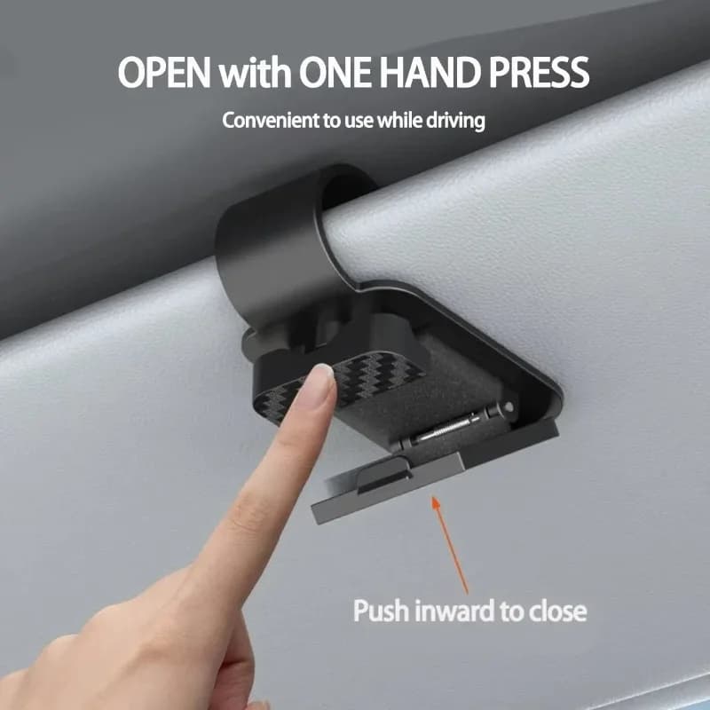 Clip Porta Occhiali da Sole per Auto, Supporto Stabile per Occhiali, Organizzatore per Carte e Biglietti, Clip per Stoccaggio Interno, Accessori Auto