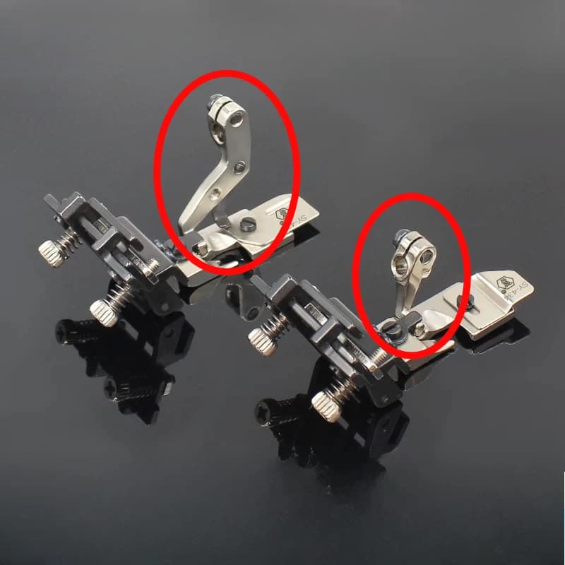Adjustable Elastic Band Presser Foot for 4-Thread Overlock Serger SY-434,Elastic Lace Gathering Foot for Sewing & Edge Finishing