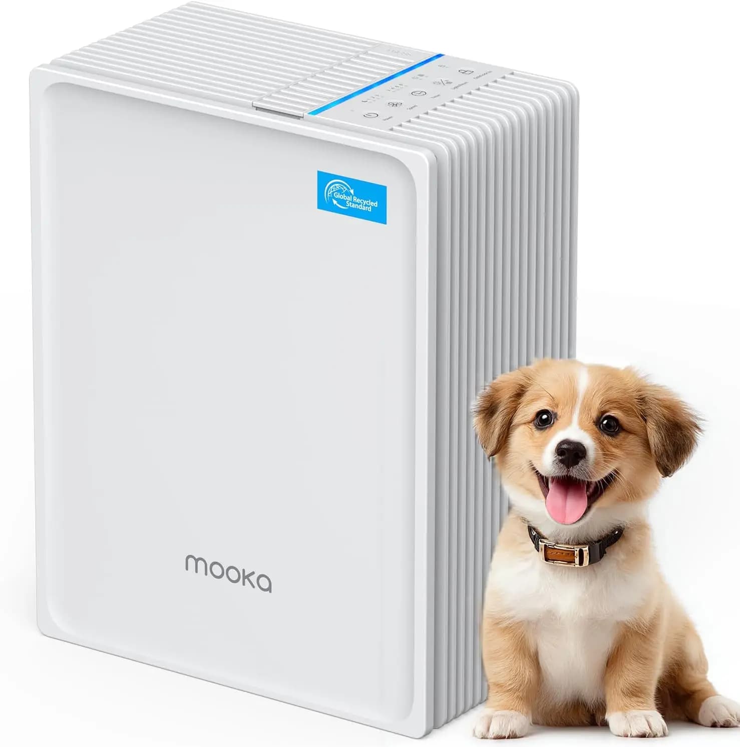 Purificatore d'Aria per Grandi Ambienti, per Casa, Animali Domestici, Camera da Letto, Ufficio - Filtro HEPA con Pre-Filtro Lavabile e Fragranza