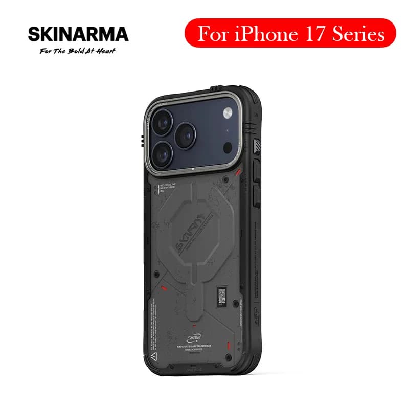 Custodia SKINARMA per iPhone 17 Pro Max Custodia con cover posteriore per airbag con staffa per iPhone 17 PRO