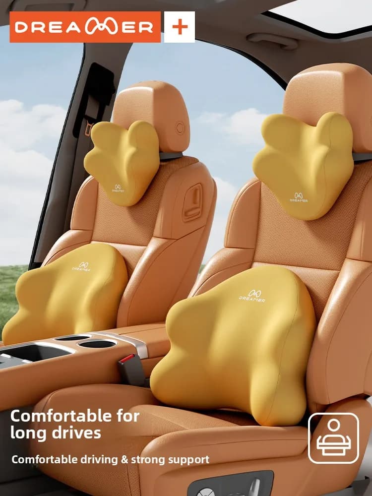 Cuscino per Schienale Auto Zhimengren, Supporto Lombare per la Guida, Comodo Cuscino in Memory Foam Universale per Tutte le Stagioni