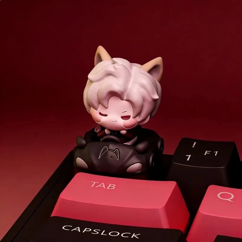 Nuovi Keycaps in Resina Love and Deepspace Sylus, Profilo Cherry, Sublimazione Anime, Tasti Personalizzati Esc per Tastiera Meccanica