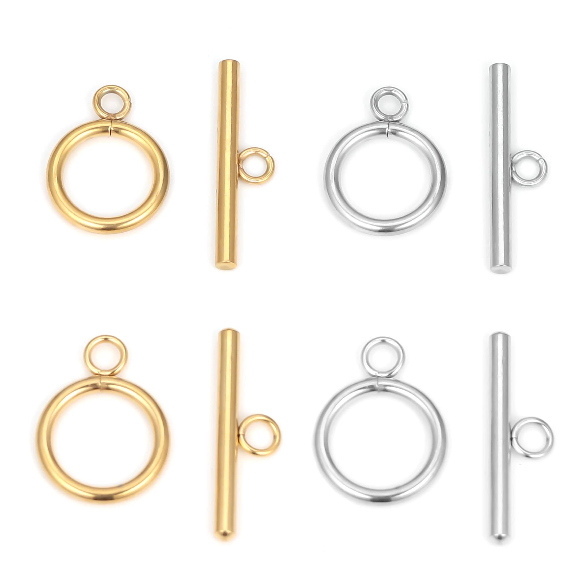 5 Sets Stainless Steel OT Clasp Toggle Clasps for DIY Jewelry Making Necklaces Connectors Bracelets Hooks Crafts Accessories