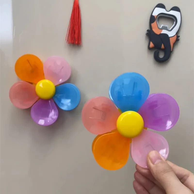 Magnetic flower sealing clip, snack sealing clip, personalized and creative three-dimensional refrigerator sticker, moisture-pro