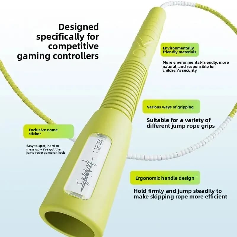 Bamboo Knot Jump Rope with Special Pattern, Fancy Skipping Rope for Sports Competitions, Portable Fitness Training Equipment