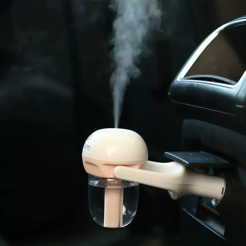 Mini umidificatore per auto con diffusore di oli essenziali, purificatore per aromaterapia 3 in 1 e creatore di nebbia per interni auto