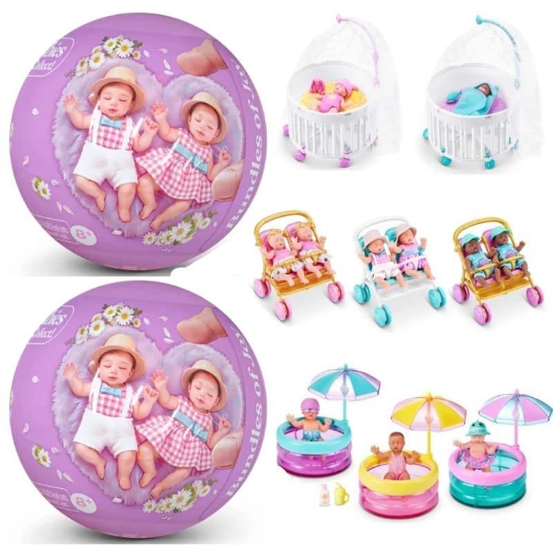 Mini Surprise Baby Ball Blind Box 5 Times Pack Realistic Simulation Doll Children Pretend Play Toy Gift blind box toys surprise