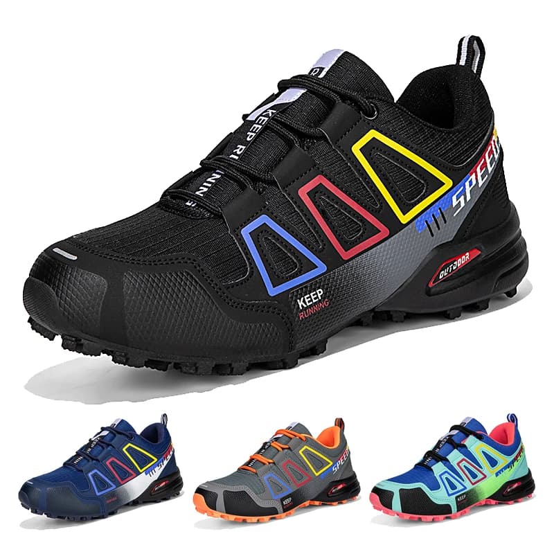 Men‘s Waterproof Hiking Shoes Outdoor Trainers Lace-up Climbing Shoes Women Trekking Sneakers Anti-slip Hunting Tactical Sneaker