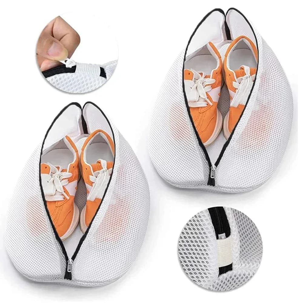 1PC Bag for washing shoes thickened Covers for washing shoes anti-deformity Bag for cleaning polyester net bag Filter bag
