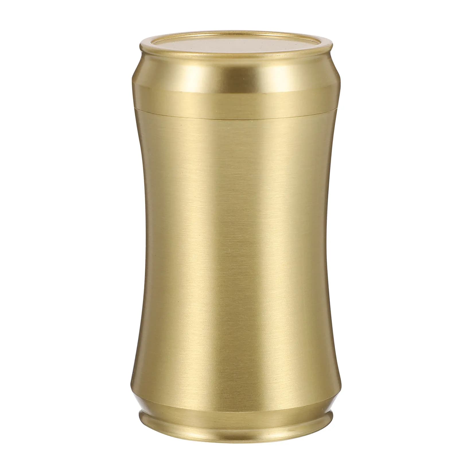 1Pcs Moisture Proof Tea Canister Simple Copper Tea Leaf Jar Portable Storage Box Golden Sturdy Tea-Leaf Container