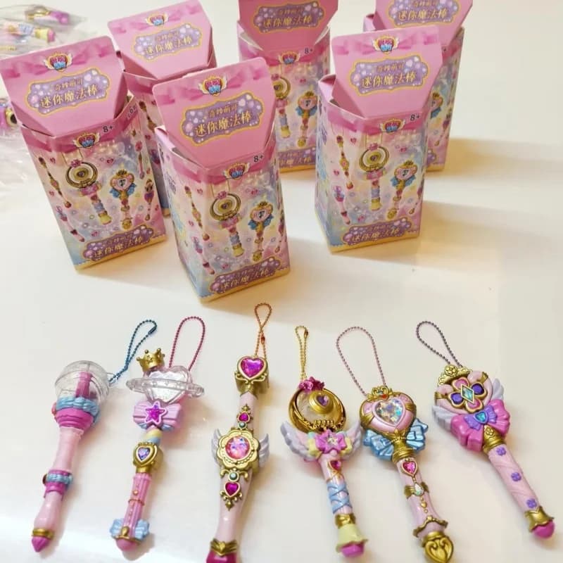 Catch Teenieping Mini Magic Wand Princess Style Cute Keychain Pendant Anime Toy Surprise Blind Box Ornament Gift For Girls