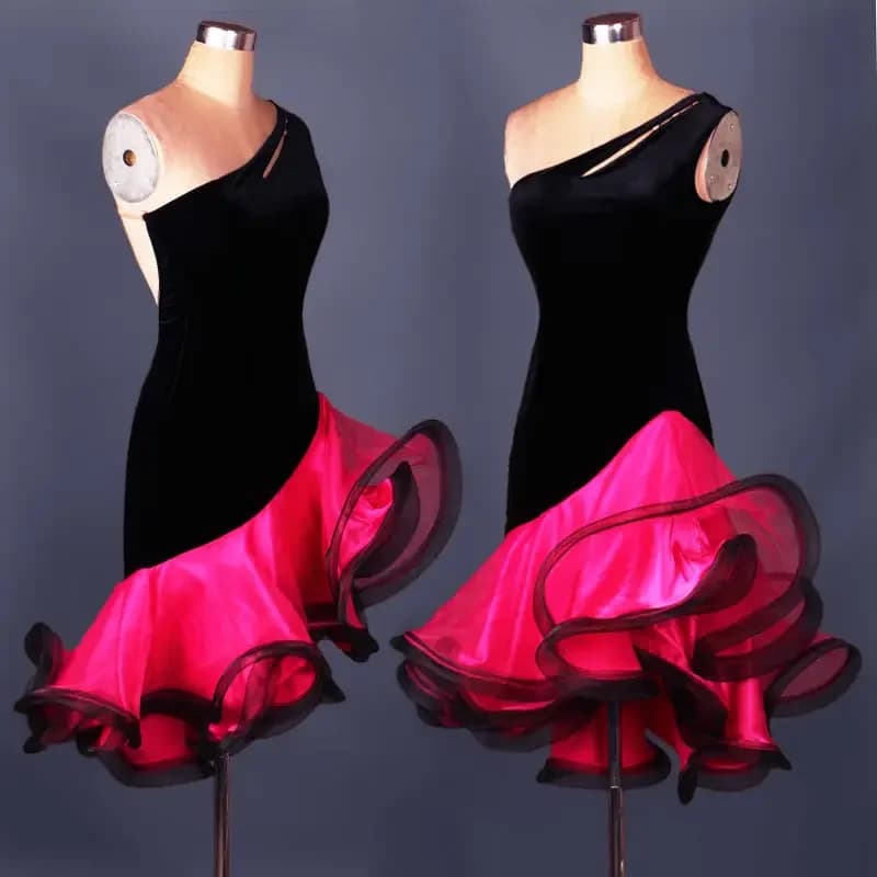 Nuovo Adulto/Bambini Vestito Da Ballo Latino Donne Ragazze/Signora Cha/Rumba/Samba/Tango/Salone Gonna Da Ballo Vestido De Baile Latino