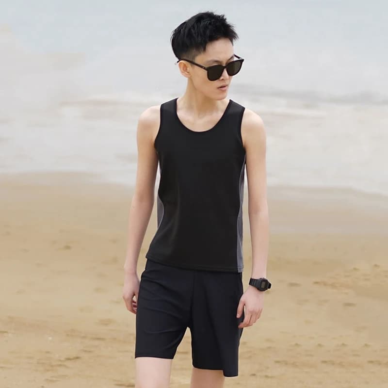 HaleyChan women's swimsuit with binder Trans lesbians canopy Pullover corset swimsuit flat chest S-3XL (only bath vest)