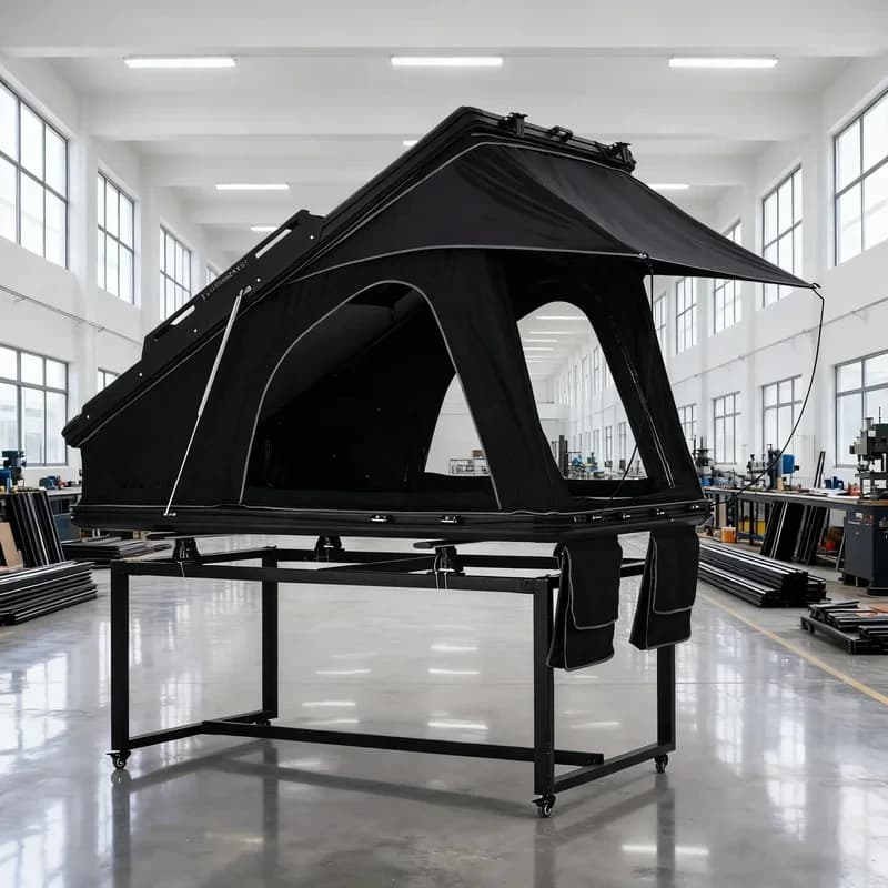 High Quality X Hinged Aluminum Hard Shell Rooftop Tent For SUV Outdoor Camping