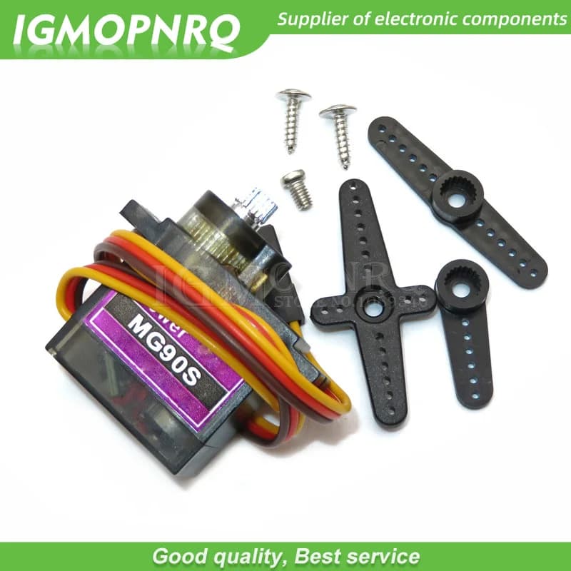10 pz MG90S Metal gear Digital 9g Servo Per Rc Elicottero aereo barca auto MG90 9G IGMOPNRQ
