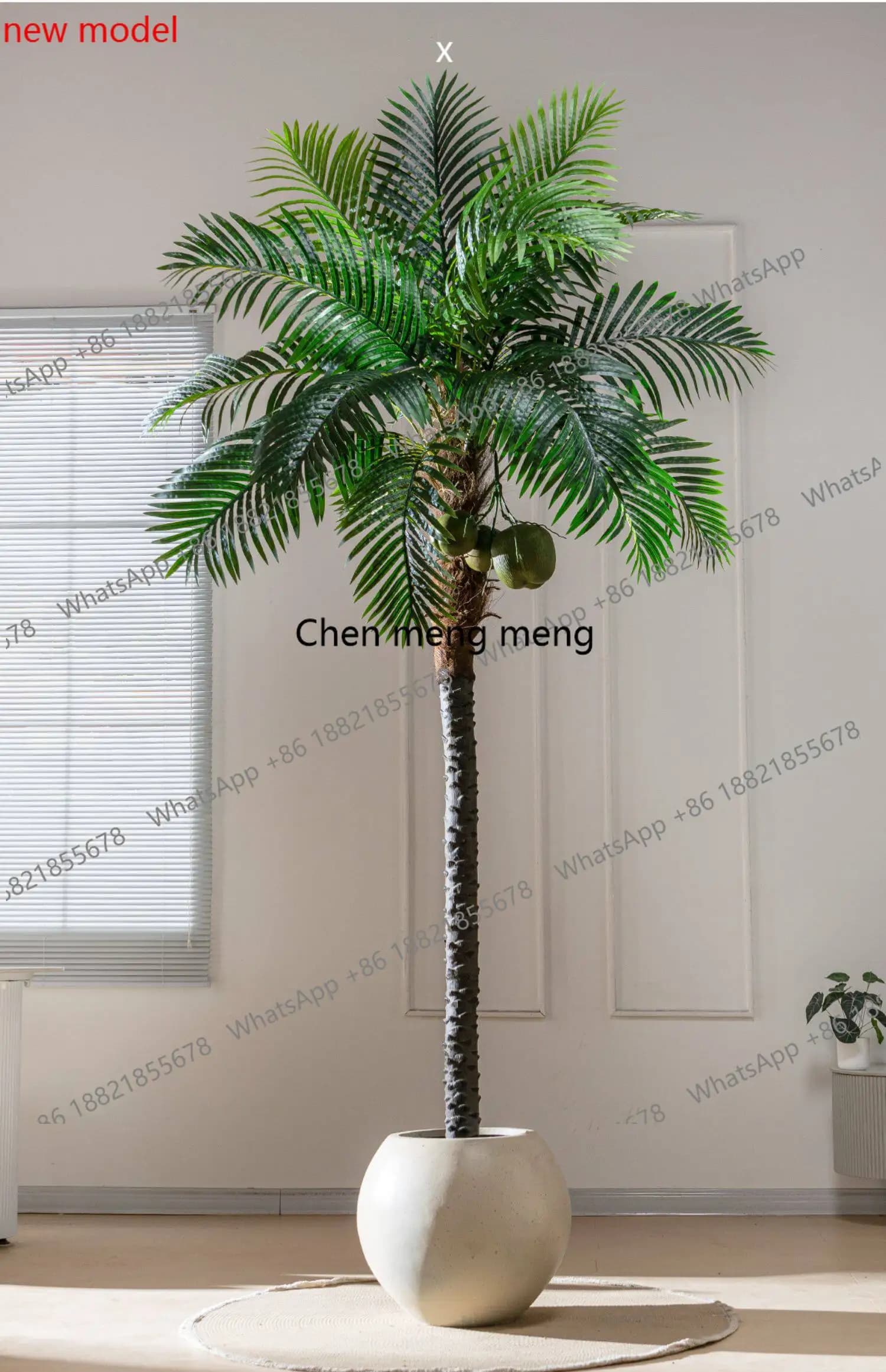 N138Large high-end light luxury simulation tree, loose-tailed sunflower bionic green plant potted fake tree living room landscap