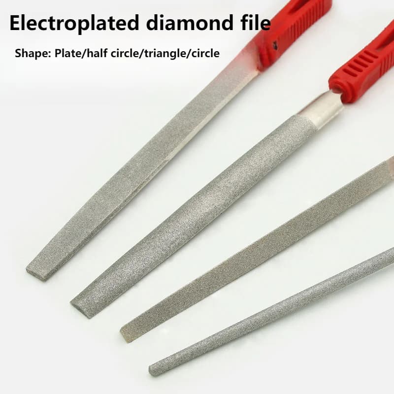 Lima diamantata smeriglio a piastra grande lima semicircolare lima piatta lima a piastra grande Just File rettifica e lucidatura del metallo
