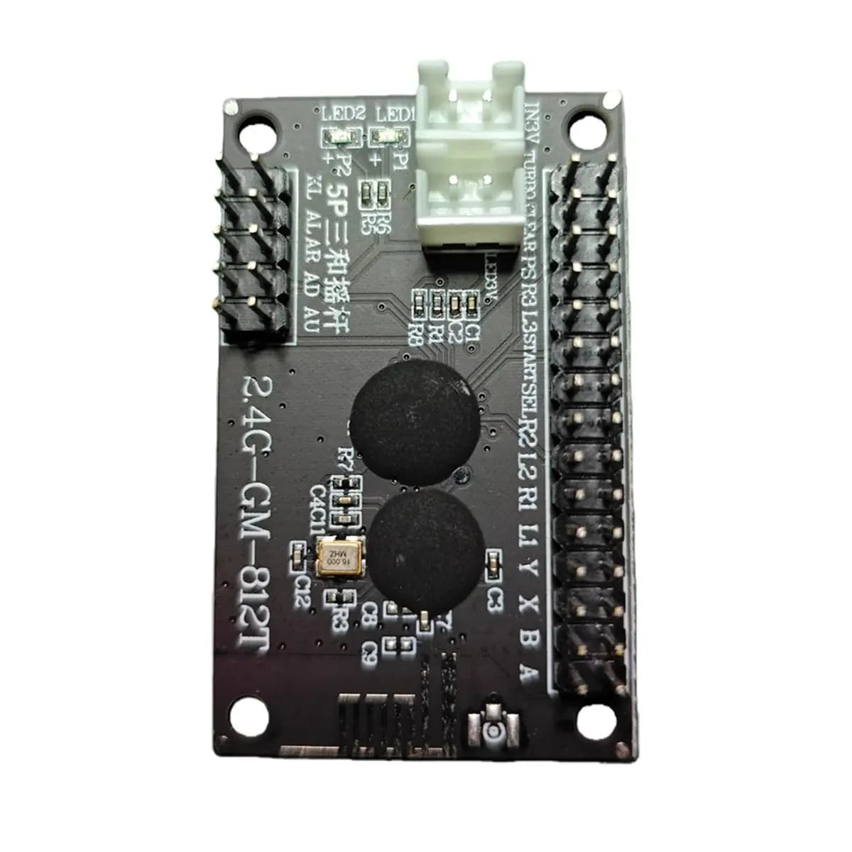 Nuova Scheda PCB Encoder Joystick Wireless 2.4G a Latenza Zero per 2 Giocatori USB per Componenti Fai-da-te di Console di Gioco