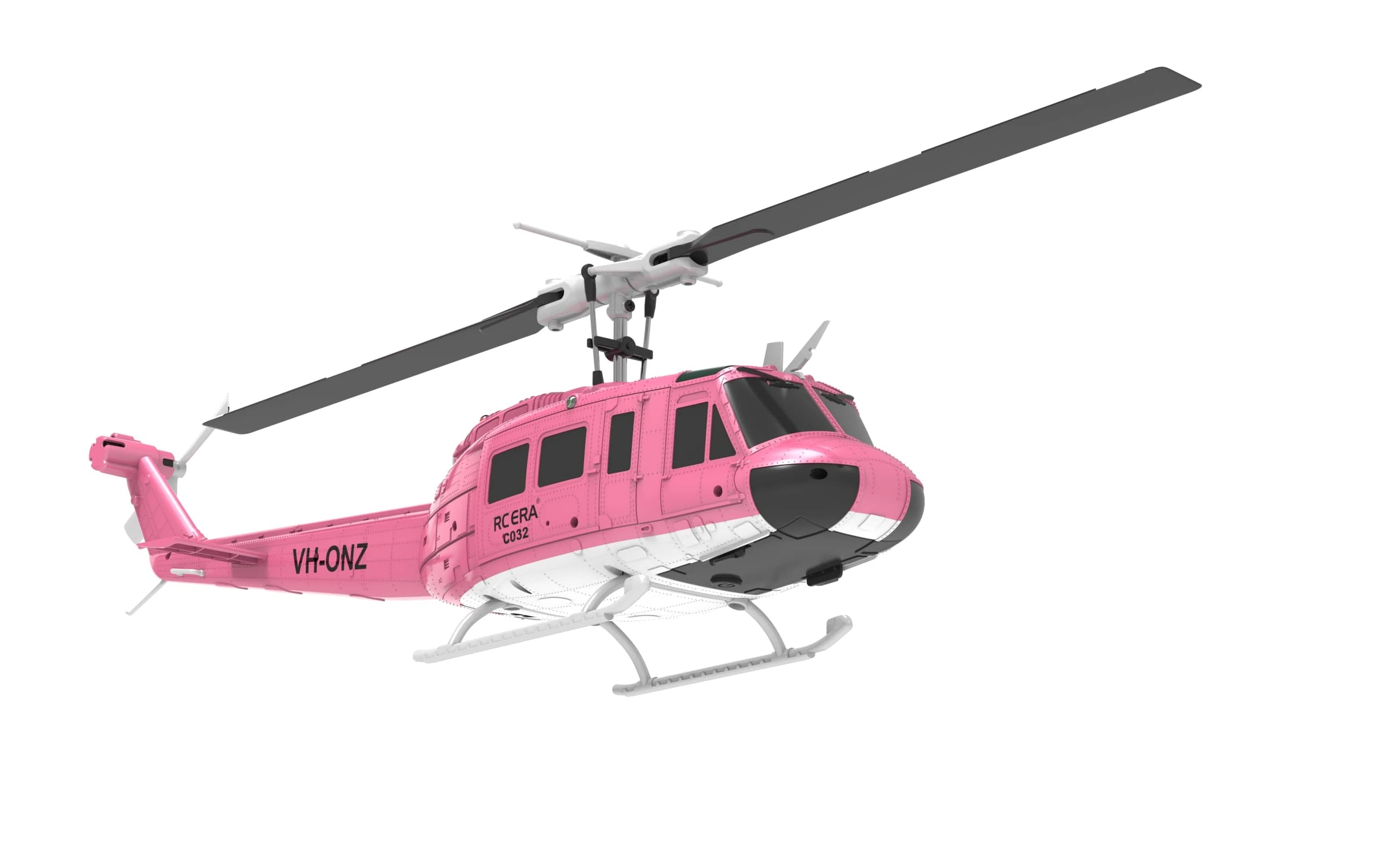 C032 1/48 UH-1 RTF 6CH RC Elicottero Giroscopio a 6 assi Brushless One-key Decollo/landing/mode volo inverso 3D Batteria da 7,4 V