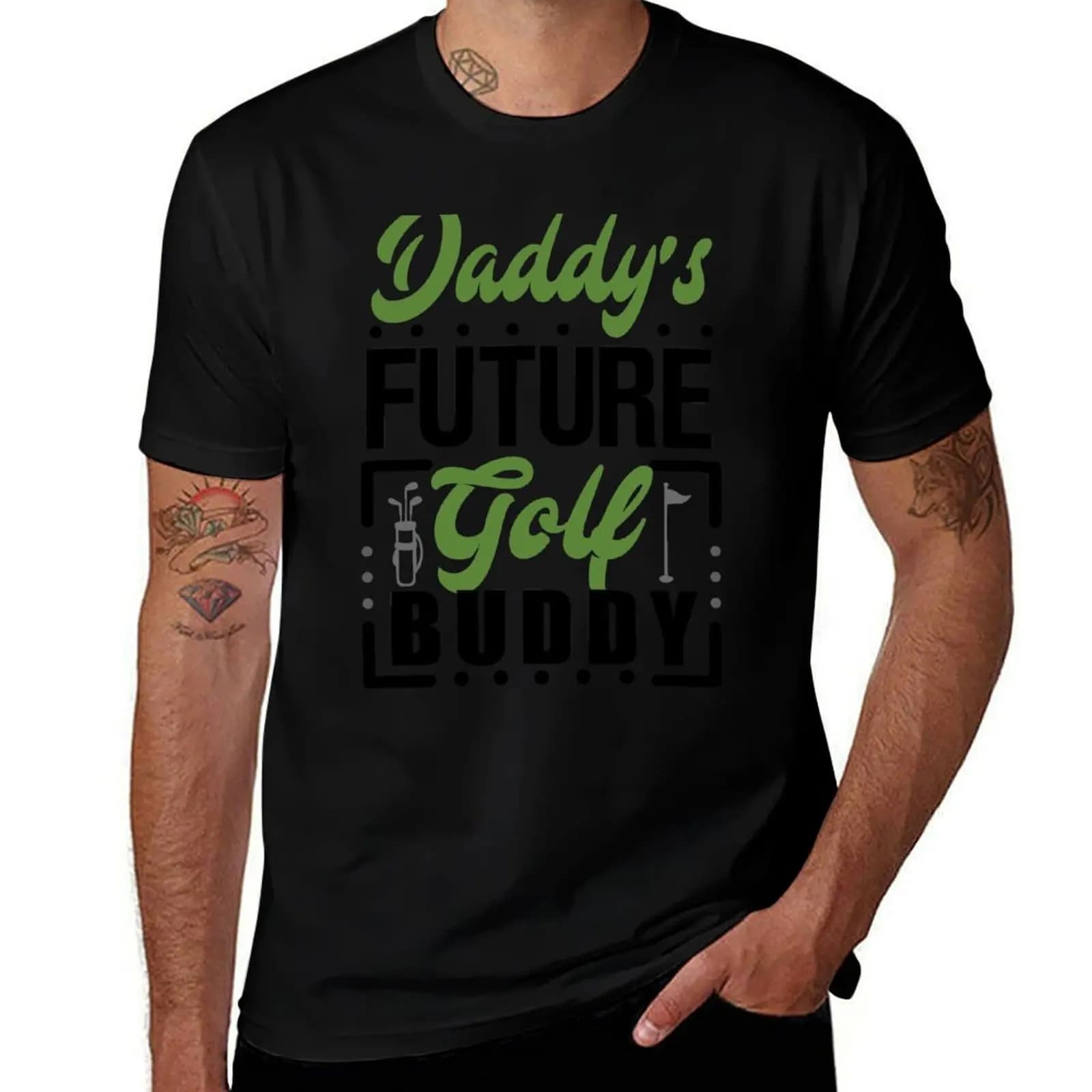 Daddy's Future Golf Buddy. Father's Day Gift. T-Shirt Classic Graphic Short Sleeve Top