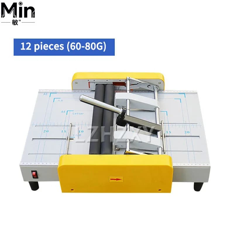 Punzonatrice Elettrica A3/A4 con Funzione Piegatura e Cordonatura 220V/110V