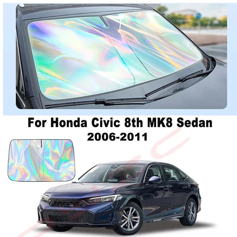 For Honda Civic 8th MK8 Sedan 2006-2011 Car Windshield Sunshade Cover Front Window Sun Shade Visor Auto Interior UV Protection