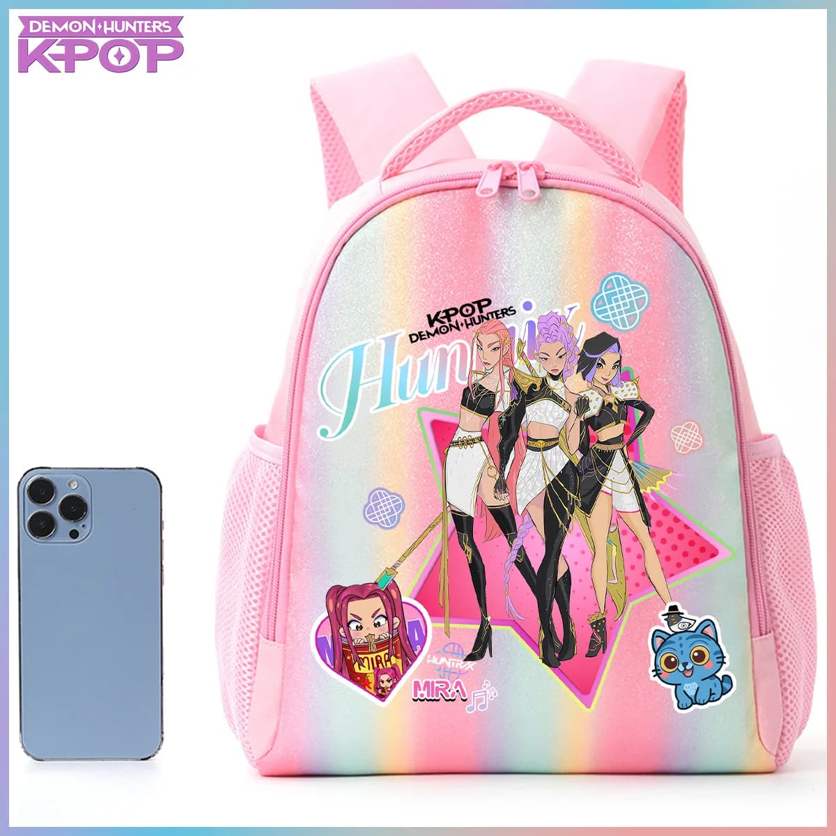 Zaino K-pop per Studenti, Borsa Anime Kpop, Borsa Candy Warriors per Regalo di Compleanno, Borsa Monster Girl Group per Cacciatori