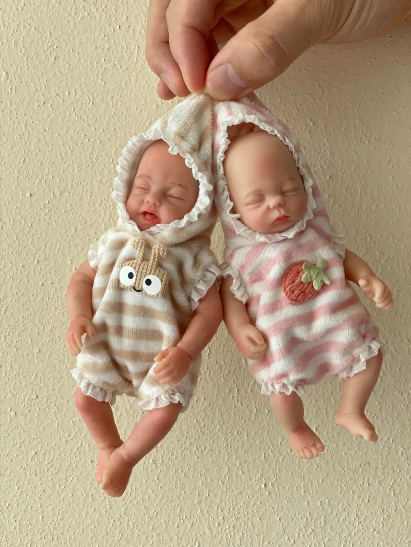 OtardDolls 1 bambola realistica in miniatura in silicone, bambola Reborn fatta a mano, bambola neonata per regali di compleanno