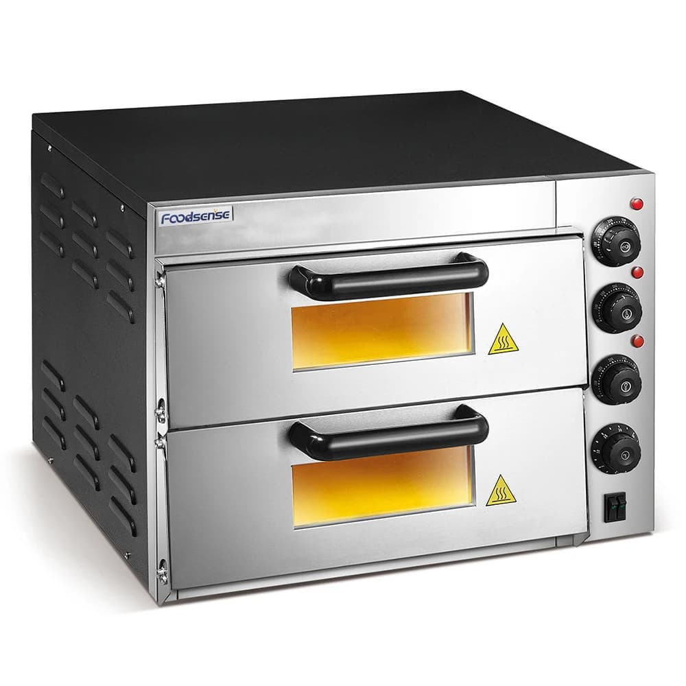 Two Decks Outdoor Baking Stone Oven Countertop Electric Pizza Oven With Stone Ovens for Bakery Restaurants