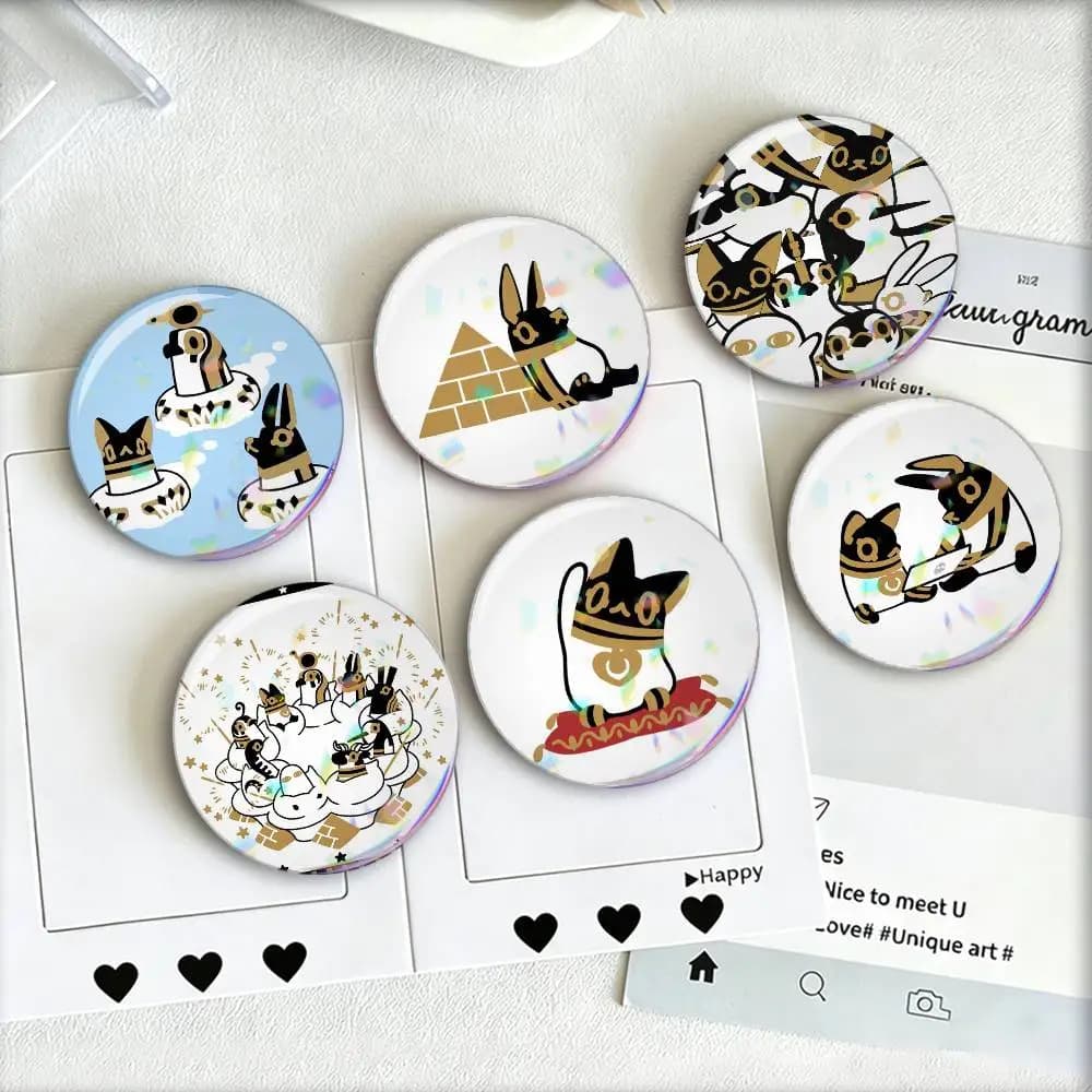 Oh Suddenly Egyptian God Laser Badge Applicable For Backpack Clothes Hats Decor Creative Accessories