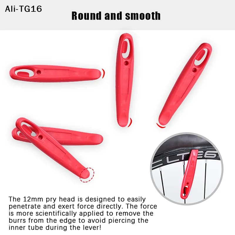 【Ya16】() 3 Pezzi Leve per Pneumatici Bici 2025 Nuove Ultraleggere Strumento Riparazione Ruote MTB Mountain Bike Bici da Strada Accessori Ciclismo
