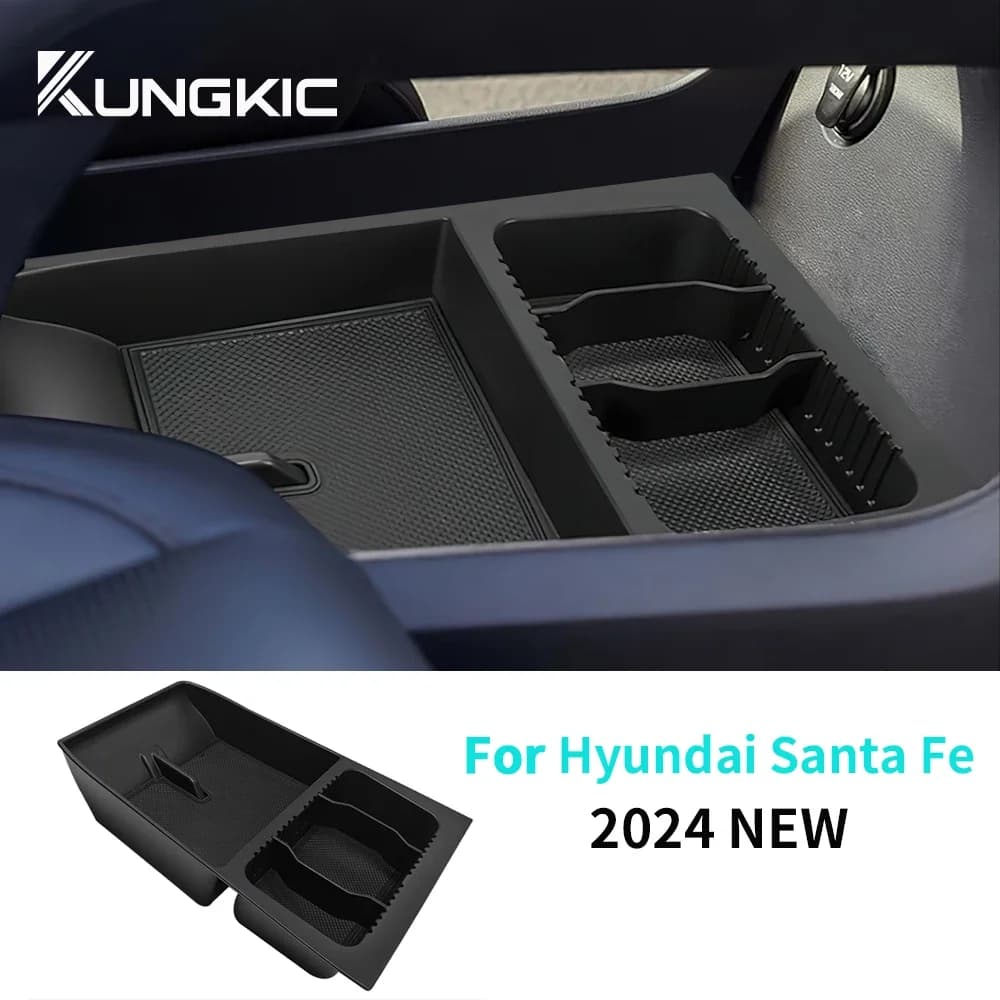 Per Hyundai Santa Fe 2024 2025: Vassoio portaoggetti per bracciolo console centrale, organizer interno, accessorio inserto