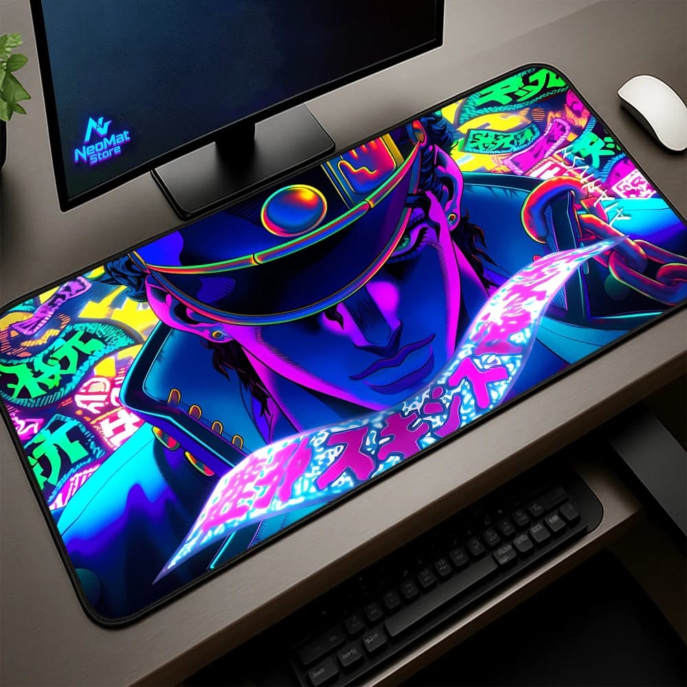 Tappetino da Scrivania Jojo Grande, Mousepad per Gamer, Tappetini Anime 900x400, Tappetino in Gomma per Desktop, Tappetino da Gioco con Motivi, Tappetino da Scrivania 50x100, Tappeto Gigante