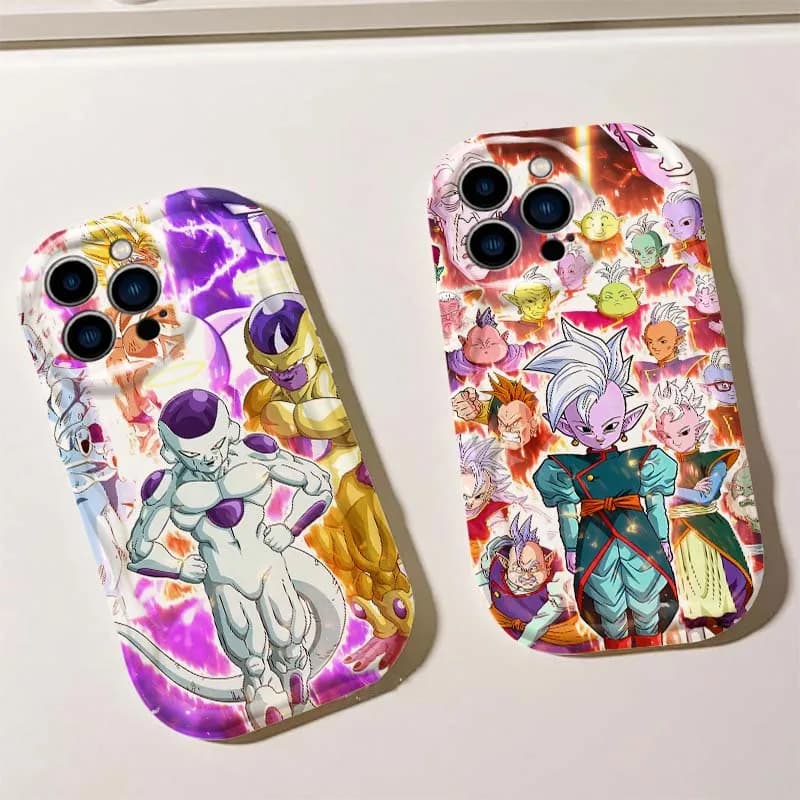 Cover Soft Oil Onda Dragon Ball Frieza Effect for Apple iPhone 17 16 15 14 13 12 11 XR Air Pro Max Plus
