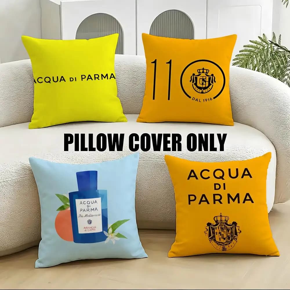 Fodere per cuscini A-Acqua di Parma profumate, set da 4 pezzi, morbide e in peluche, per divano e camera da letto, 40x40 e 45x45 cm