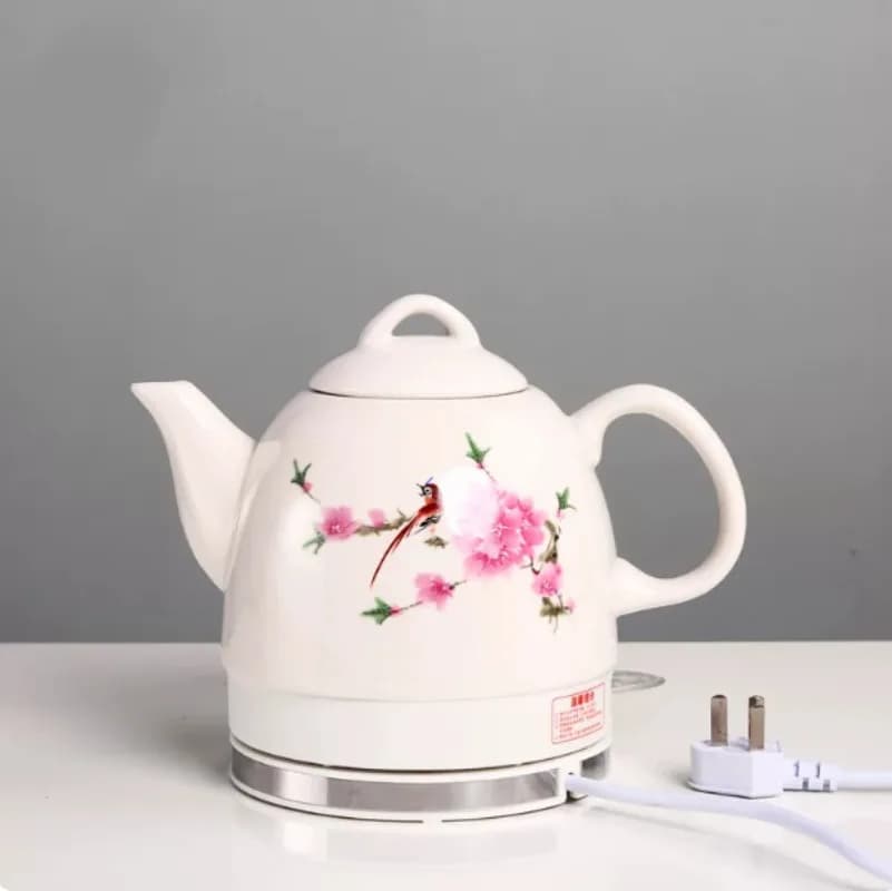 For Ceramic Electric Teapot Kettle, 220V Auto Shut Off Anti Dry Burn Household Water Heating Pot