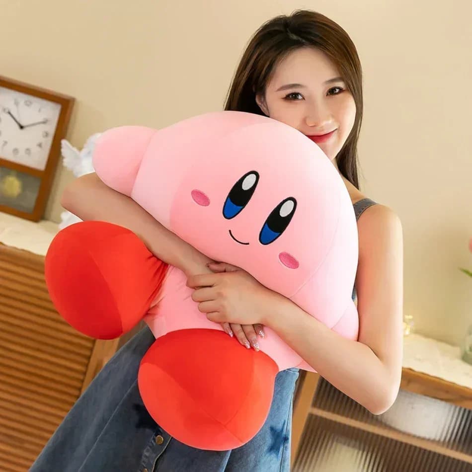 Peluche Anime Star Kirbyd da 30 cm, morbido peluche rosa, cuscino decorativo per la cameretta, giocattolo per bambini, idea regalo.