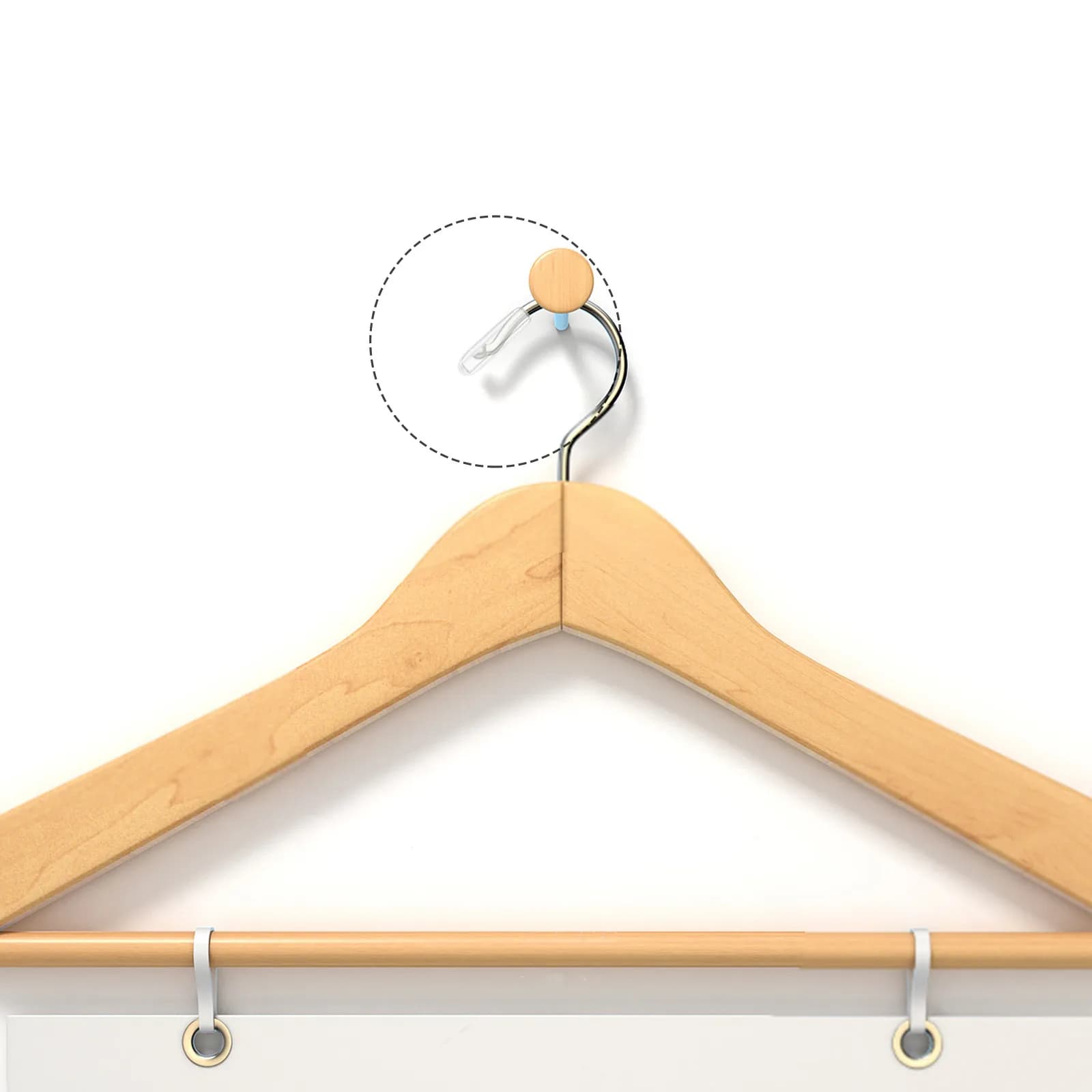 20Pcs Clear Hanger Tip Protector Caps Soft Plastic Hook End Sleeves for Clothes Hangers Prevent Snagging Slipping Iron Wire