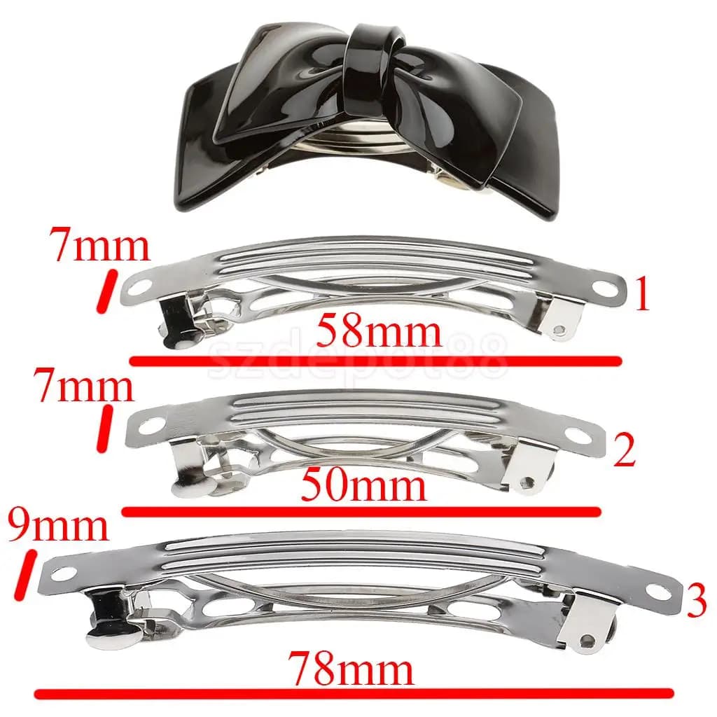 OFFERTA SPECIALE 50 Pezzi Fermagli per Capelli in Metallo Stile Francese, Mollette Vuote Argento per Accessori Fai-da-Te
