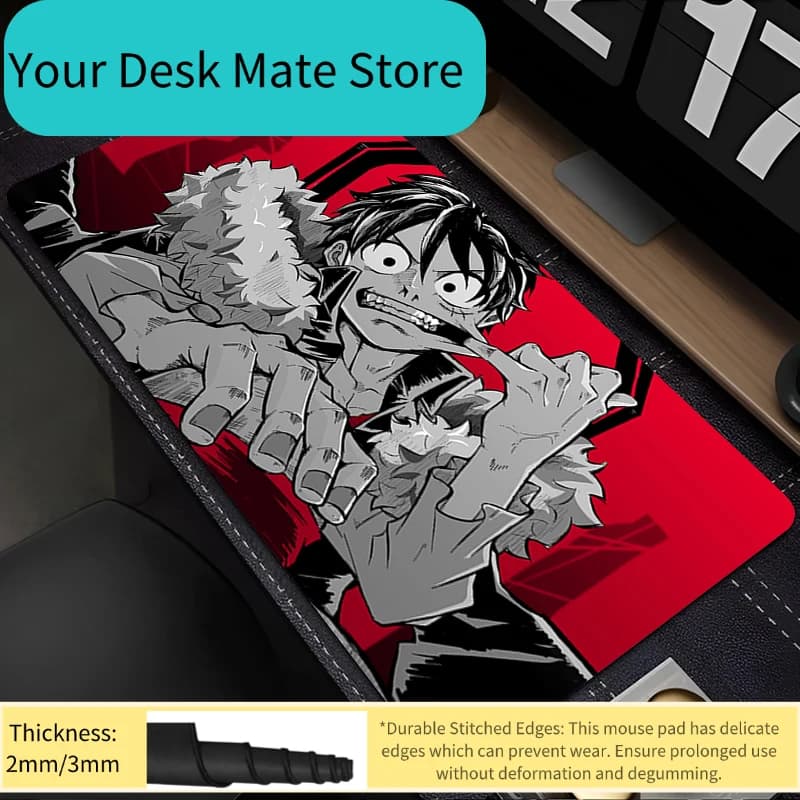 Mouse Pad one piece luffy Gaming Accessories Notbook Computer Speed Mini Pc Gamer Keyboard Pad Desk Mat Rubber Mousepad