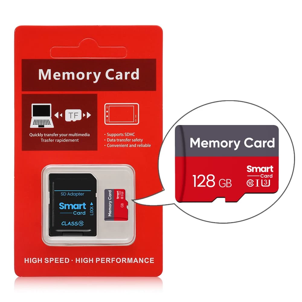High Speed Mini SD Memory Card 128GB 64GB Class U3 10 Micro TF Flash USB Pen Drive Card 1GB 2GB 4GB 8GB 16GB 32GB for Smartphone
