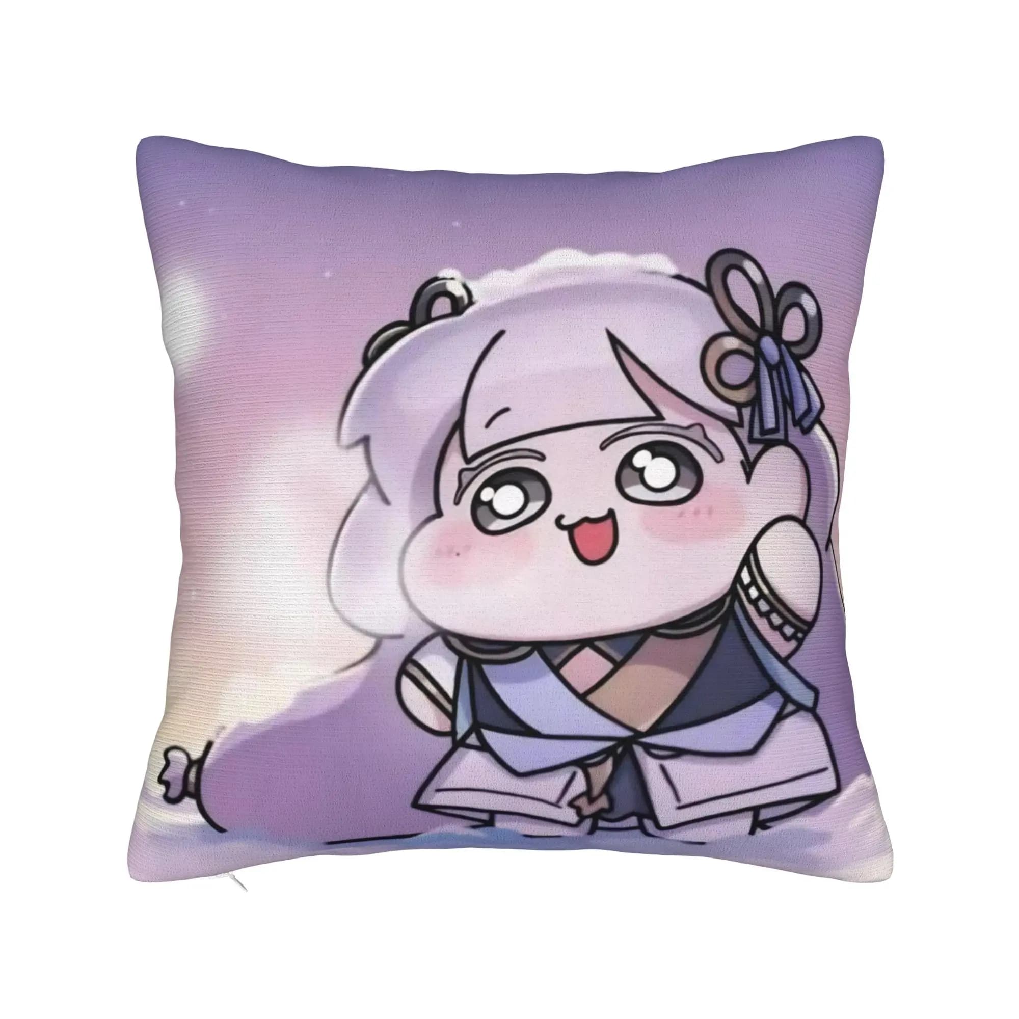 Fodera per cuscino decorativa Trickcal C-Chibi Go Games Stuff Car, fodera per cuscino con cerniera, multi-misura