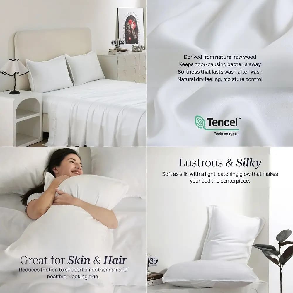 Embroidered Duvet Set Full and Queen Size White Sheet Set 600 Thread Count 100 Sateen Cotton Luxury Hotel Bedsheet Oeko Tex Cer